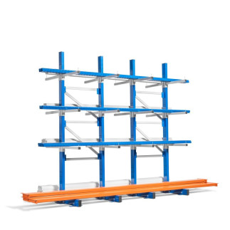 Estantería Cantilever Media Carga – 1 o 2 Caras – Gamalux