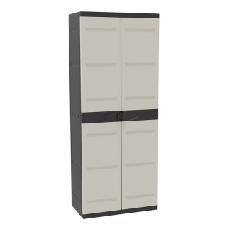 Armario Escobero Titanium Plastiken 70 cm negro | Gamalux