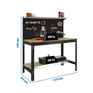 Banco de trabajo Simonwork BT3 | SimonRack con estante superior