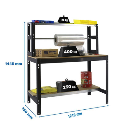 Banco de trabajo Simonwork BT4 | SimonRack con tubo colgador