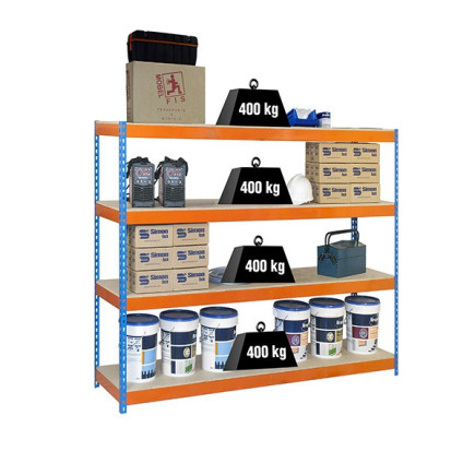 Estantería Simon Taller ECOFORTE 400 kg | Carga Media | Gamalux