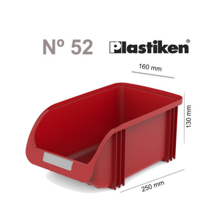 Caja de 12 Gavetas apilables Plastiken N.52 (16cm)