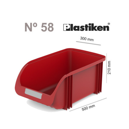 Caja de 6 Gavetas apilables Plastiken N.58 (30cm)