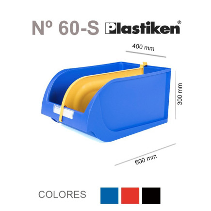 Caja de 6 Gavetas Plastiken N.60 (40cm) con separador